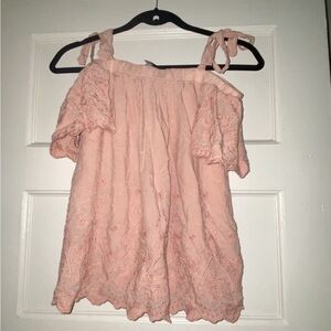 Pink Off shoulder top